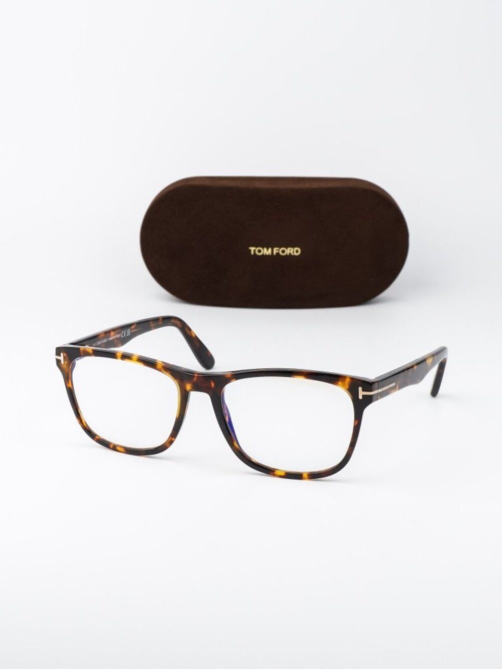 Tom Ford Men Eyeglasses Havana Square FT5662-B 056 NEW AUTHENTIC